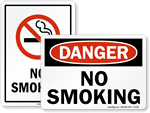 No Smoking Signs