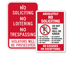 No Soliciting Signs