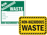 Non Hazardous Waste Labels