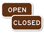 Open and Closed Signs