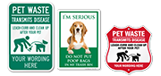 Pet Waste Signs