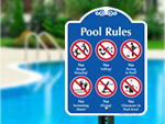 Pool Rules Signs