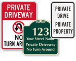 Private Driveway Signs