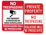 No Trespassing Signs