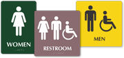 Stock Restroom Signs