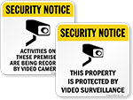 Security Notice Signs