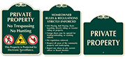 Designer Private Property Signs