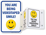 Looking for Smile You're On Camera Signs?