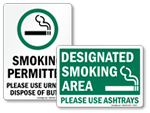 Smoking Allowed Signs