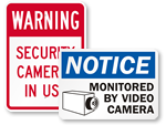 Surveillance Warning Signs