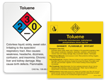 Toluene Labels