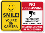 Video Surveillance Signs