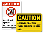 Confined Space Signs