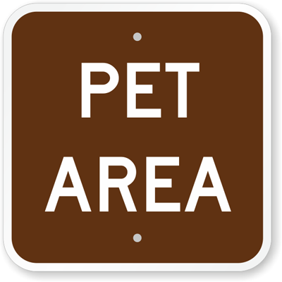 Pet Area Sign - Pets Allowed Sign