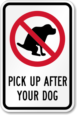 Dog Poop SignWalk Your Pet Here SignsNo Poop No Pee SignDog Poop Signs 