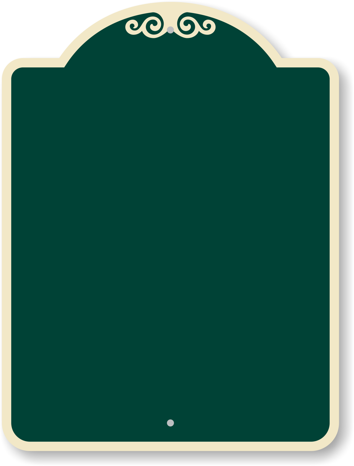 Designer Church Entrance Sign with Arrow