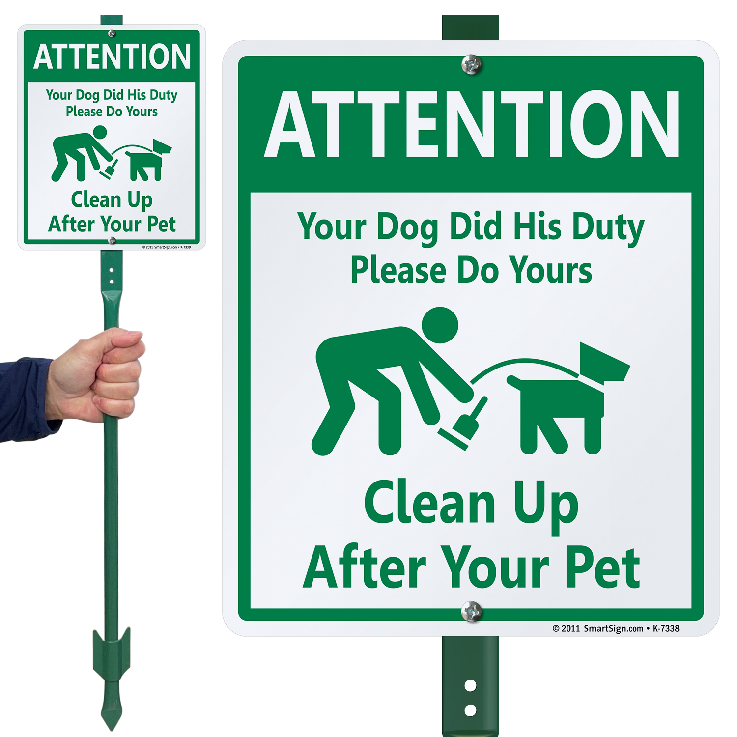 Dog Poop Warning Signs