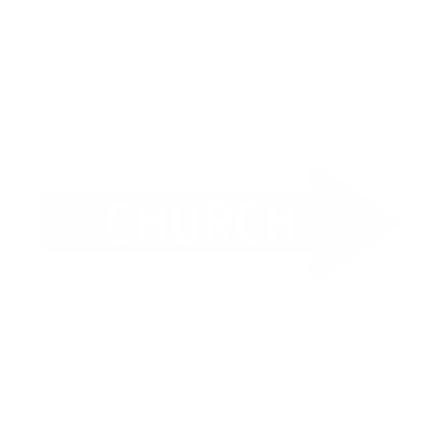 Church Directional Parking Sign