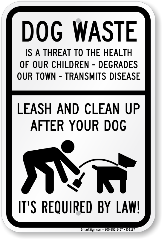 Dog Poop Signs Keep Your Lawn Poop Free With Curb Your Dog Signs