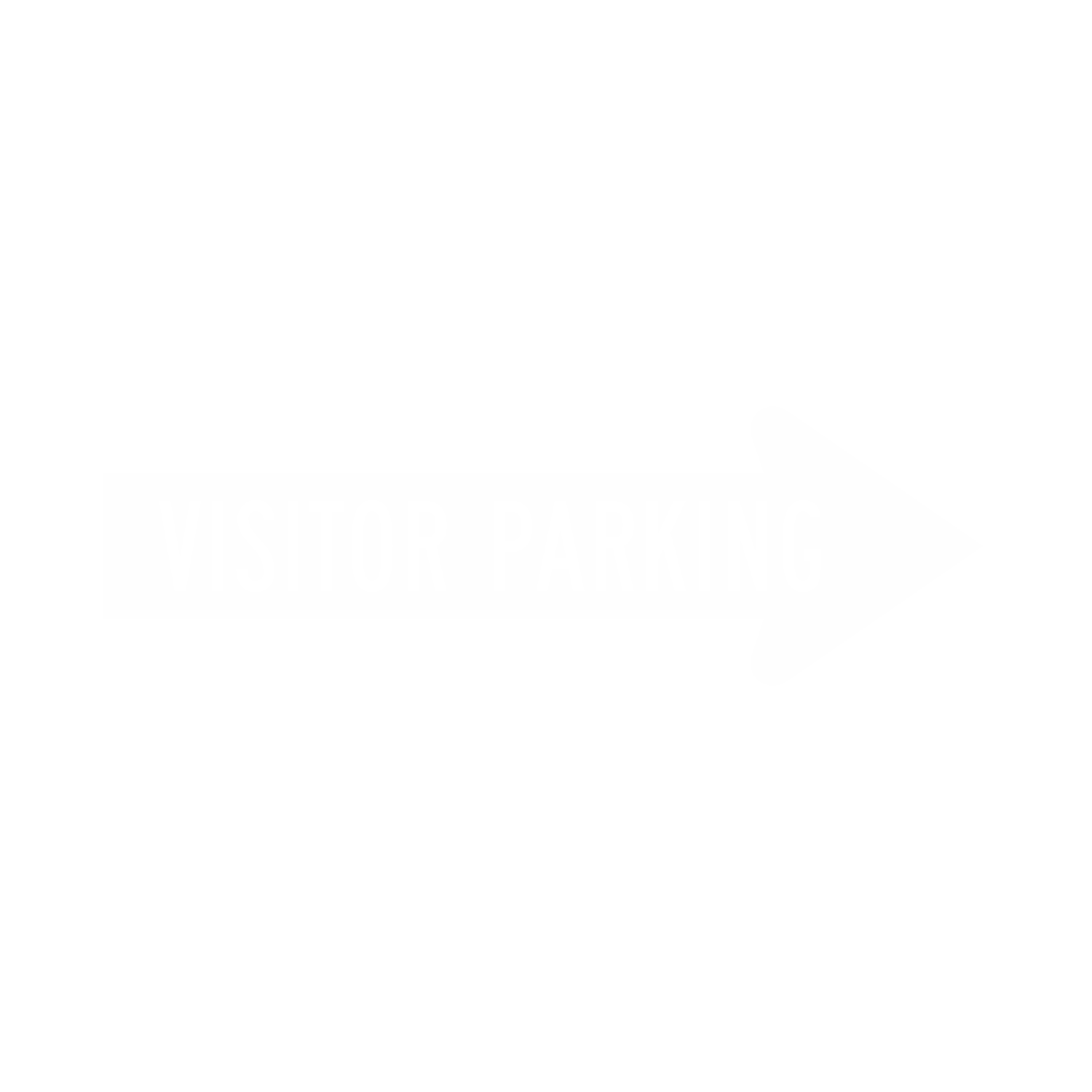 Visitor Parking Directional Arrow Sign