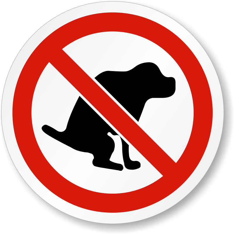 No Dog Poop Signs