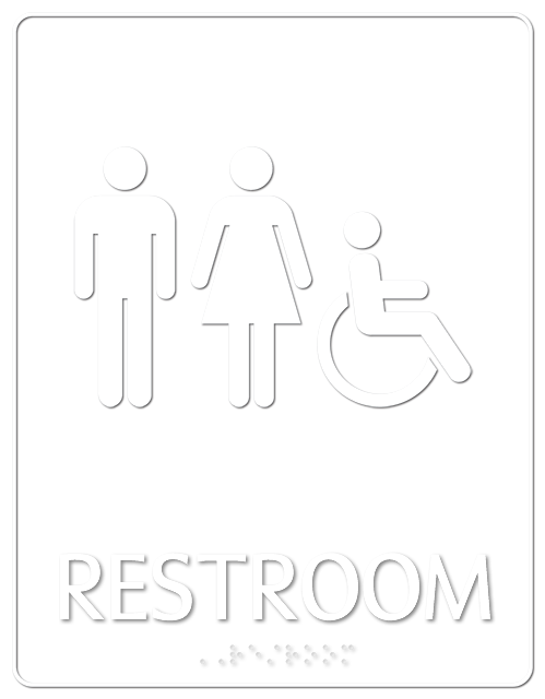 Unisex Restroom Sign