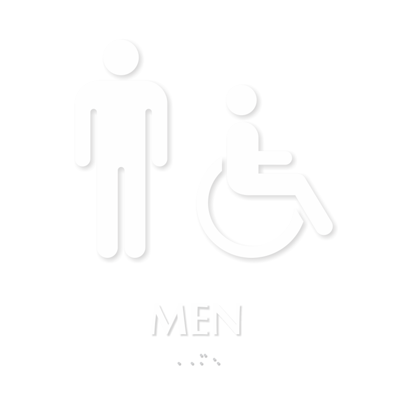 Restroom Accessible Men Sign