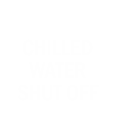 Chilled Water Shut Off Engraved Valve Tag