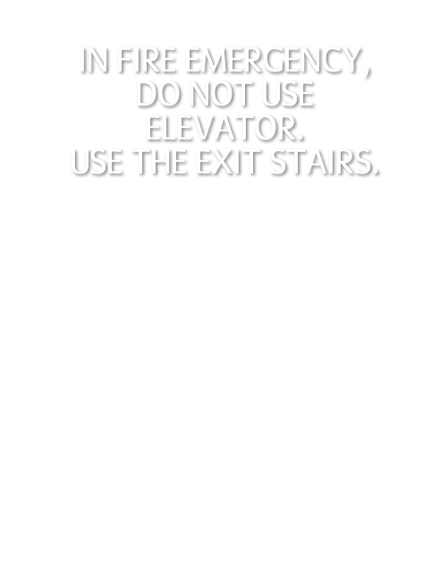 In Case of Fire Sign