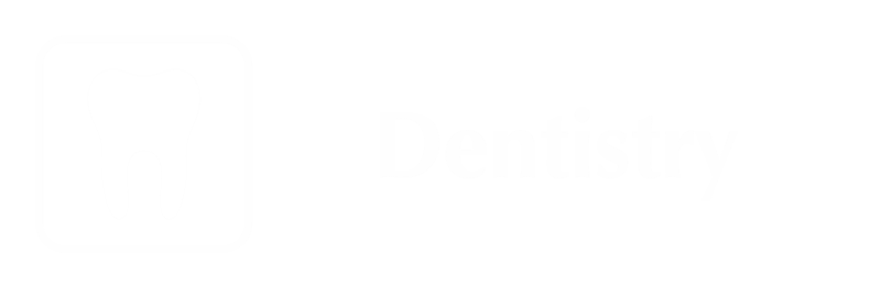 Dentistry Engraved Hospital Sign with Tooth Symbol