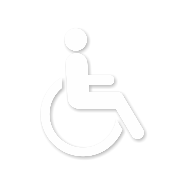 Accessible Sign Tactile Handicapped Symbol