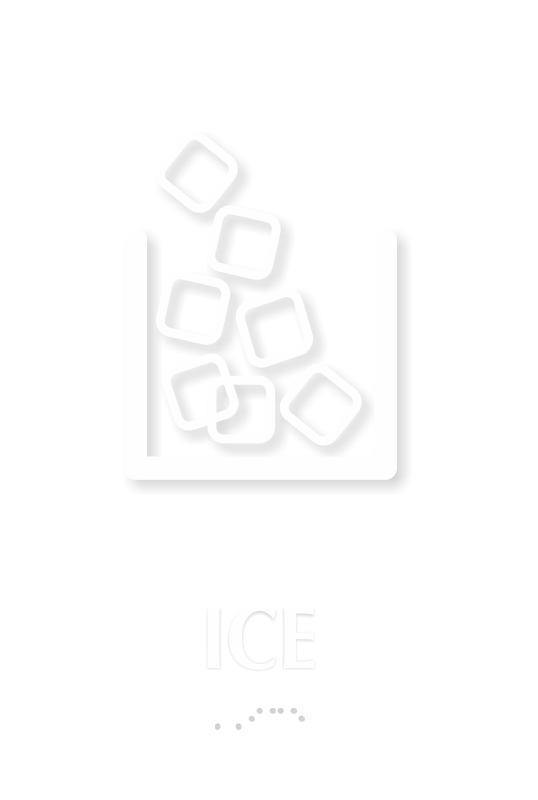 Ice TactileTouch Braille Sign