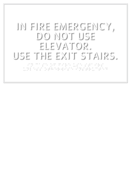 Emergency Evacuation Plan Sign