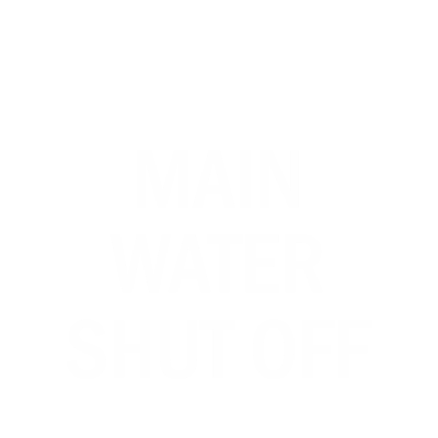 Main Water Shut Off Engraved Valve Tag