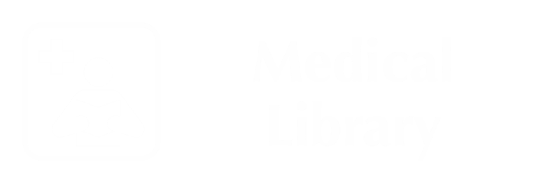 Medical Library Engraved Sign with Medicine Books Symbol