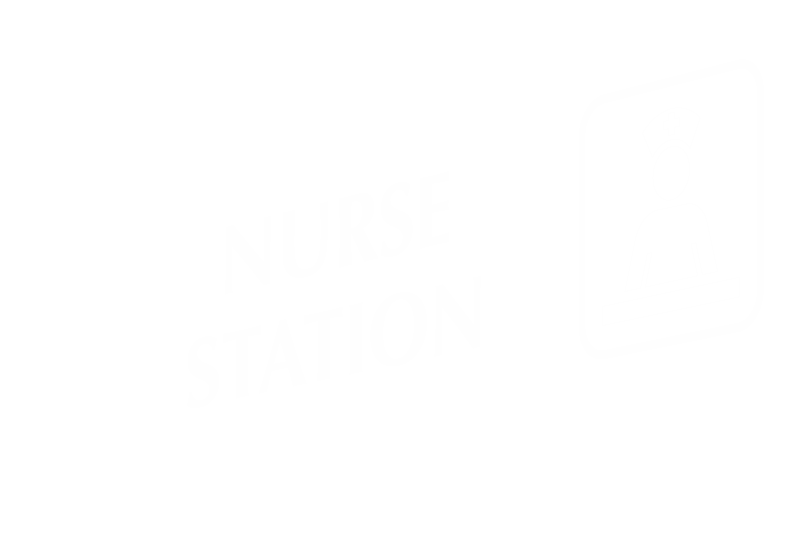 Nurse Station Corridor Projecting Sign