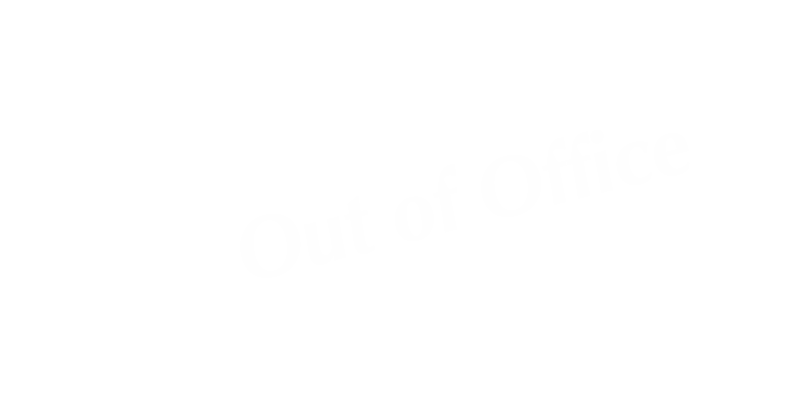 Out Of Office Tabletop Tent Sign