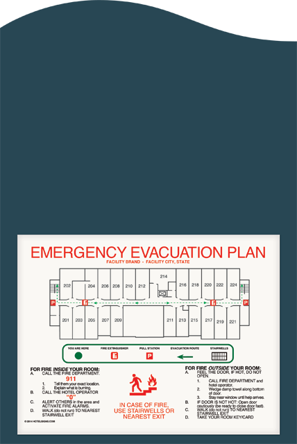 In Case of Fire - Use Stairs Sign