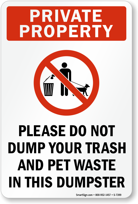 Pet Waste Signs Pick Up Dog Poop Signs (from 5)