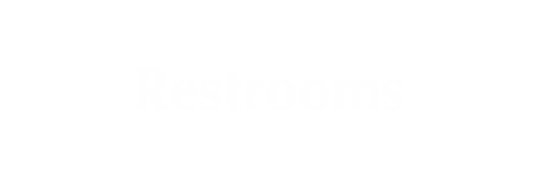 Restrooms Engraved Sign