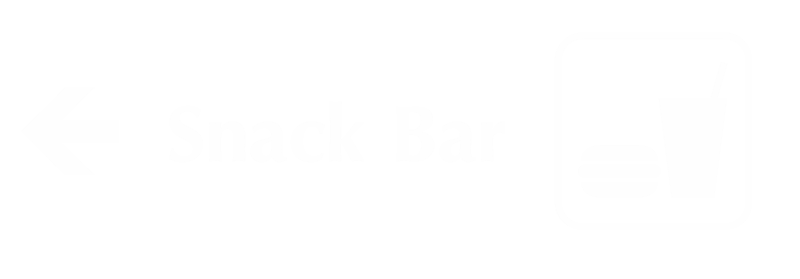 Snack Bar Engraved Sign with Left Arrow Symbol