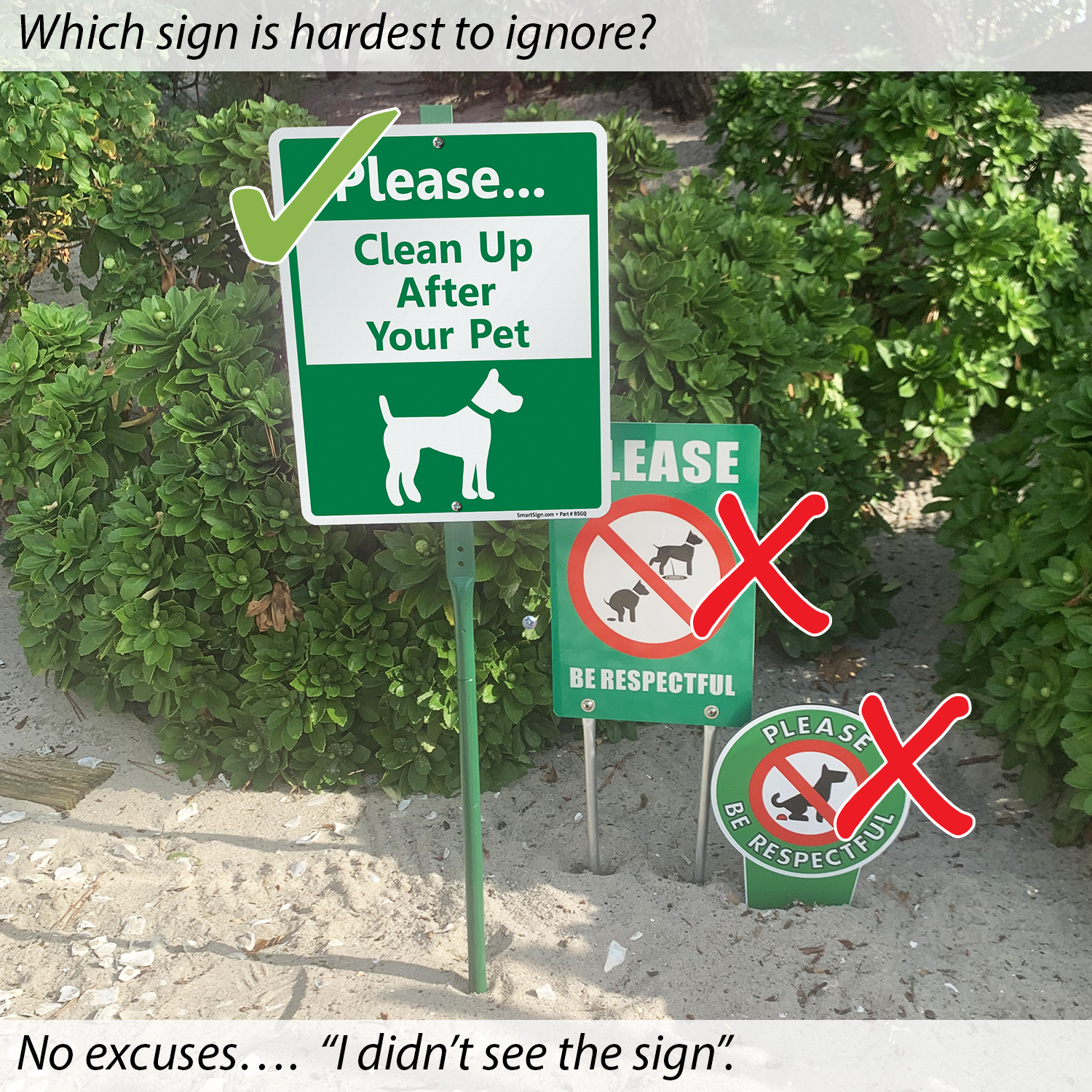 Enjoyist 2 Pack Clean Up After Your Dog Sign, Clean Up After Your Pets, Be A Good