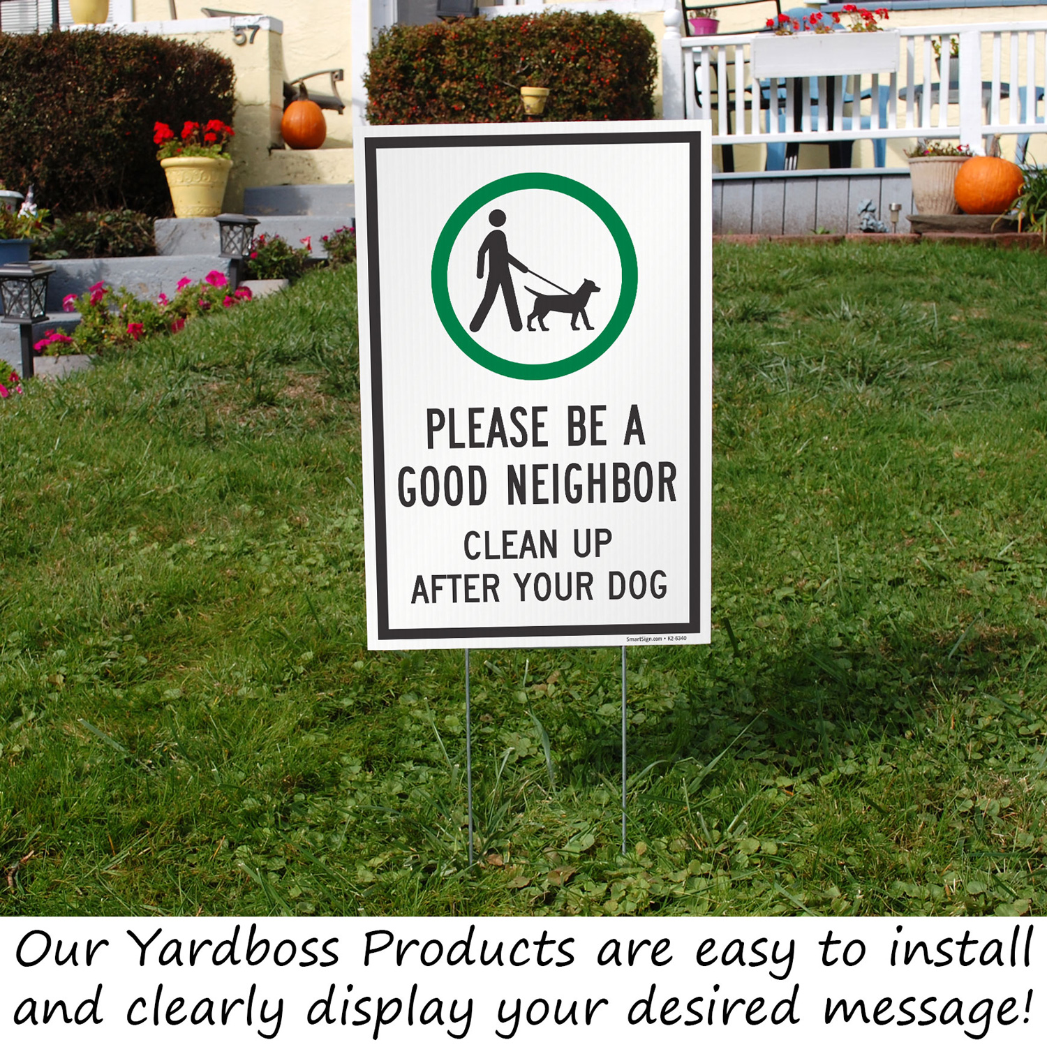 Please Clean Up After Your Dog Sign 12 X 9 Inches 2 Pack No