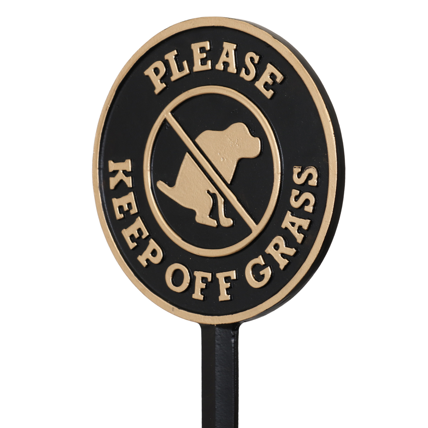 No Dogs Allowed Sign, 8x12 Aluminum Please Keep Off Grass, Do Red