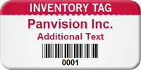 Custom Inventory Tag Asset Tag with Barcode