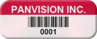 Custom Barcode Tags, 1/2 in. x 1 1/4 in.