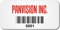 Custom Barcode Tags, 3/4 in. x 1 1/2 in.