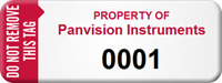 Customized Do Not Remove Asset Tag with Numbering
