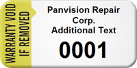 Custom Warranty Void Asset Tag with Numbering