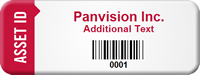 Custom Asset Id Tag With Barcode